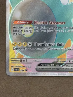 Pokemon TCG Bellibolt EX Black Star Promo 194 Full Art Holo (English) - Image 4