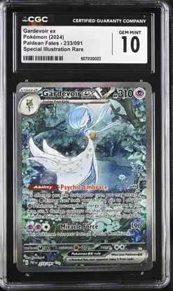 POKEMON CGC 10 2024 SV Paldean Fates Gardevoir ex 233/091 SIR *0023 - Image 1