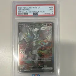 Pokemon TCG Reshiram ex Sv: White Flare 166/086 Special Illustration Holo PSA 9 - Image 1