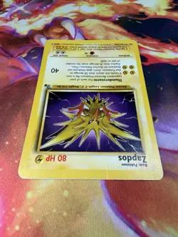 Zapdos 30/62 LP-DMG Non Holo Rare Unlimited Fossil 1999 WoTC Pokemon TCG - Image 3