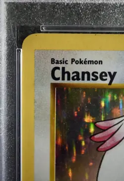 1999 POKEMON BASE SET SHADOWLESS #3 CHANSEY-HOLO PSA 5 - Image 2