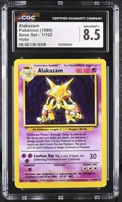 Alakazam *CGC 8.5* Holo *Base Set* #1 *1999* Vintage * Pokemon - Image 1