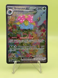 Pokemon TCG Venusaur ex 198/165 Scarlet & Violet 151 SIR Holo - Image 1
