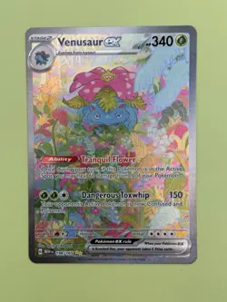 Pokemon TCG Venusaur ex 198/165 Scarlet & Violet 151 SIR Holo - Image 3