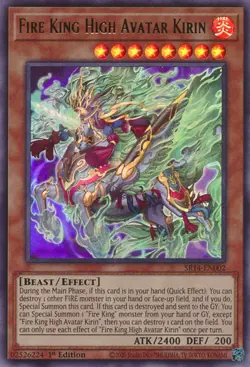 Structure Deck: Fire Kings #SR14-EN002 Fire King High Avatar Kirin - Image 1