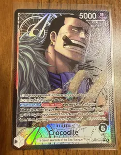 One Piece OP14-079 Crocodile Alt Art Leader | The Azure Sea’s Seven English NM - Image 1