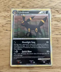 Umbreon - 10/90 - Pokemon Undaunted Non- Holo Card Vintage NM - Image 1