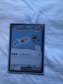 Pokemon TCG Eiscue EX Obsidian Flames Holo Card 222/197 Special Illustration - Image 1