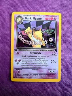 Pokemon Card: Team Rocket 1st Edition Holo Rare: Dark Hypno 9/82 - Image 1