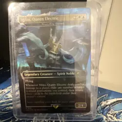 Magic: The Gathering Miku, Queen Electric Legendary Creature Foil Card 2/4 2WU - Image 1