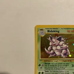 Pokemon TCG Nidoking Base Set 2 Unlimited Holo 11/130 WOTC Vintage 2000 - Image 2