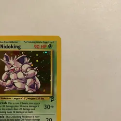 Pokemon TCG Nidoking Base Set 2 Unlimited Holo 11/130 WOTC Vintage 2000 - Image 3