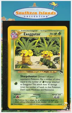 Carte Pokemon Exeggutor 13/18 Southern Islands EN Promo Wizards Noadkoko - Image 1