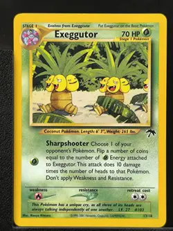Carte Pokemon Exeggutor 13/18 Southern Islands EN Promo Wizards Noadkoko - Image 2