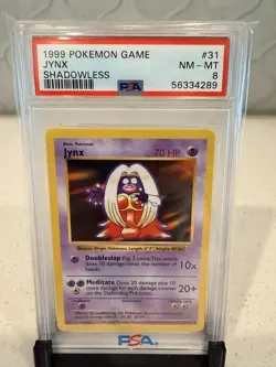 PSA 8 Jynx 031/102 Pokemon Base Set Shadowless NM-MT Free Shipping - Image 1