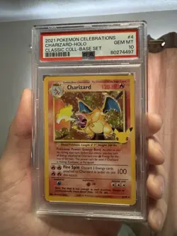 2021 POKEMON CELEBRATIONS CLASSIC COLLECTION #4 CHARIZARD-HOLO PSA 10 - Image 1