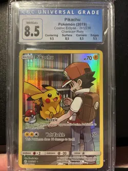 CGC 8.5 SUBGRADES 2019 POKEMON COSMIC ECLIPSE SECRET #241 FULL ART/PIKACHU - Image 1