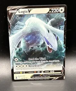 Lugia V Silver Tempest Sword & Shield 138/195 Pokemon TCG NM Free Ship - Image 2