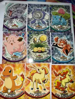 Pokemon Topps Blue Logo Lot of 9 Non-Holos!! - Image 1