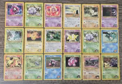 Vintage Pokemon Card Lot Of 18 Gym Heroes Set - Image 1