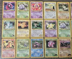 Vintage Pokemon Card Lot Of 18 Gym Heroes Set - Image 2