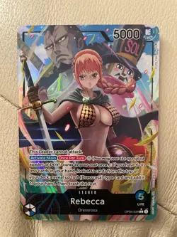 Rebecca Alternate Art Leader Card- One Piece TCG OP04-039-Parallel Foil - Image 1