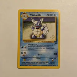 Wartortle Gold W Stamp Stamped Pokemon Card - WOTC Promo - Base 2 - 63/130 - LP - Image 1