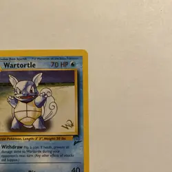 Wartortle Gold W Stamp Stamped Pokemon Card - WOTC Promo - Base 2 - 63/130 - LP - Image 3