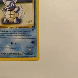 Wartortle Gold W Stamp Stamped Pokemon Card - WOTC Promo - Base 2 - 63/130 - LP - Image 4