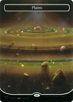 Plains Basic Land Full Art Galaxy Foil #491 | UNF Unfinity | MTG - Image 1