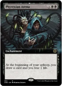 Phyrexian Arena (Foil, Extended Art, #384, NM) Phyrexia: All Will Be One (ONE) - Image 1