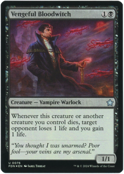 Vengeful Bloodwitch (Foil) - Foundations - Magic the Gathering (MTG) - Image 1