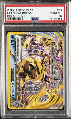 2016 POKEMON XY BREAKPOINT #41 GRENINJA BREAK PSA 10 - Image 1
