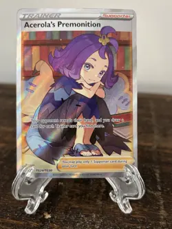 Pokemon Acerola's Premonition TG24/TG30 Brilliant Stars Ultra Rare Full Art Holo - Image 1