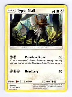Type: Null SM - Ultra Prism #115 (2018) Rare NM Pokemon - Image 1