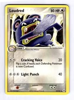 Loudred Hidden Legends #39 (2004) Uncommon NM Pokemon - Image 1