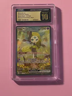 MELOETTA EX Black Bolt Special Illustration Rare #167 CGC Pristine 10 Pokemon - Image 1