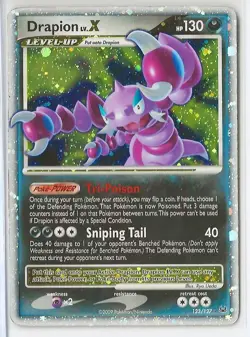 2009 Pokemon Platinum Drapion LV.X Holo #123/127 - Image 1