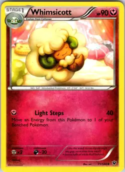 Whimsicott 71/124 XY - Fates Collide Pokemon TCG NM Normal - Image 1