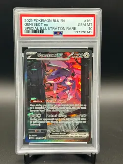 2025 Pokemon Black Bolt Genesect Ex Special Illustration Rare 169/086 PSA 10 🔥 - Image 1