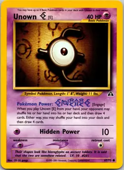 Unown [E] Common Neo Discovery 67/75 LP Pokemon TCG - Image 1