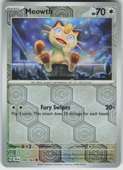 Pokemon Meowth 048/064 SV: Shrouded Fable Common NM - Image 1