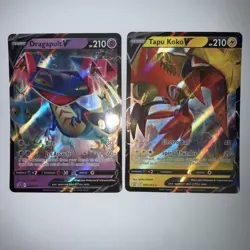 Pokemon Dragapult V & Tapu Koko V Sword & Shield Ultra Rare 2x Cards Lot Mint! - Image 1
