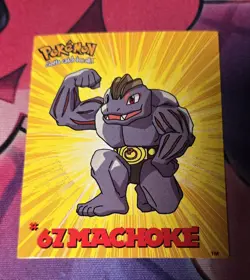 Machoke #67 - Navarrete Kanto Buildable Card 2000s Vintage - Pokemon Card - Image 1