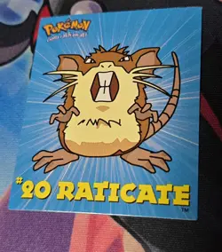 Raticate #20 - Navarrete Kanto Buildable Card 2000s Vintage - Pokemon Card - Image 1