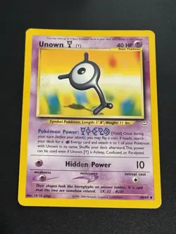 Unown 40/64 Neo Revelation Regular Pokemon Card - Image 1