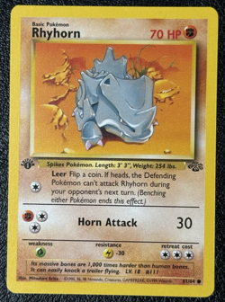 Lot of 4 First Edition Cards - Vintage Pokemon TCG: Jungle - LP/MP - Image 4