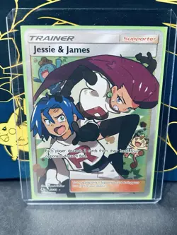 Jessie & James Full Art Holo Card 68/68 Hidden Fates NM - Image 1