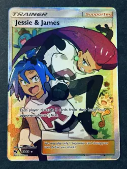 Jessie & James Full Art Holo Card 68/68 Hidden Fates NM - Image 2