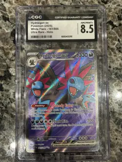 Hydreigon EX #161/086 White Flare Pokemon Card CGC 8.5 - Image 1